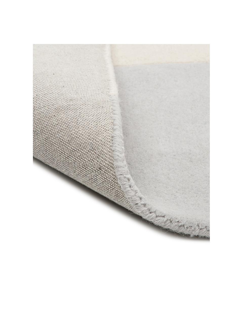 Ręcznie tuftowany dywan z wełny Keith, Beżowy, szary, S 120 x D 180 cm