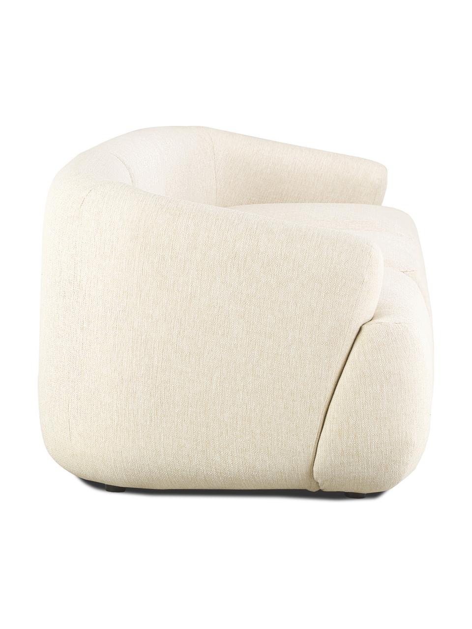 Modulaire bank Sofia (3-zits), Bekleding: 100% polypropyleen. Met 2, Frame: massief grenen, spaanplaa, Poten: kunststof., Geweven stof crèmewit, B 278 x D 95 cm