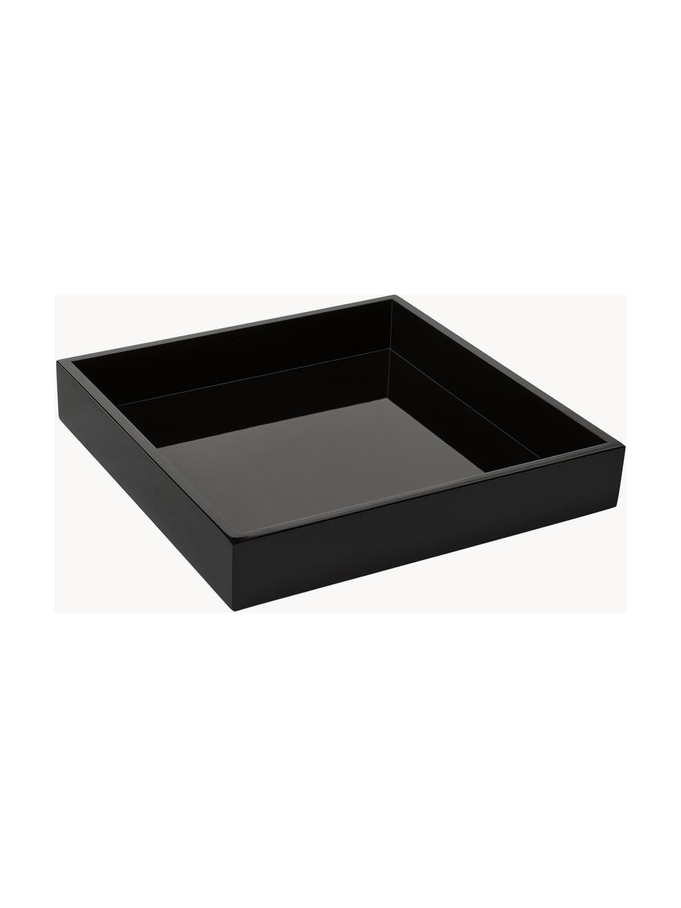 Vysoce lesklý tác Hayley, Černá, Š 30 cm, H 30 cm