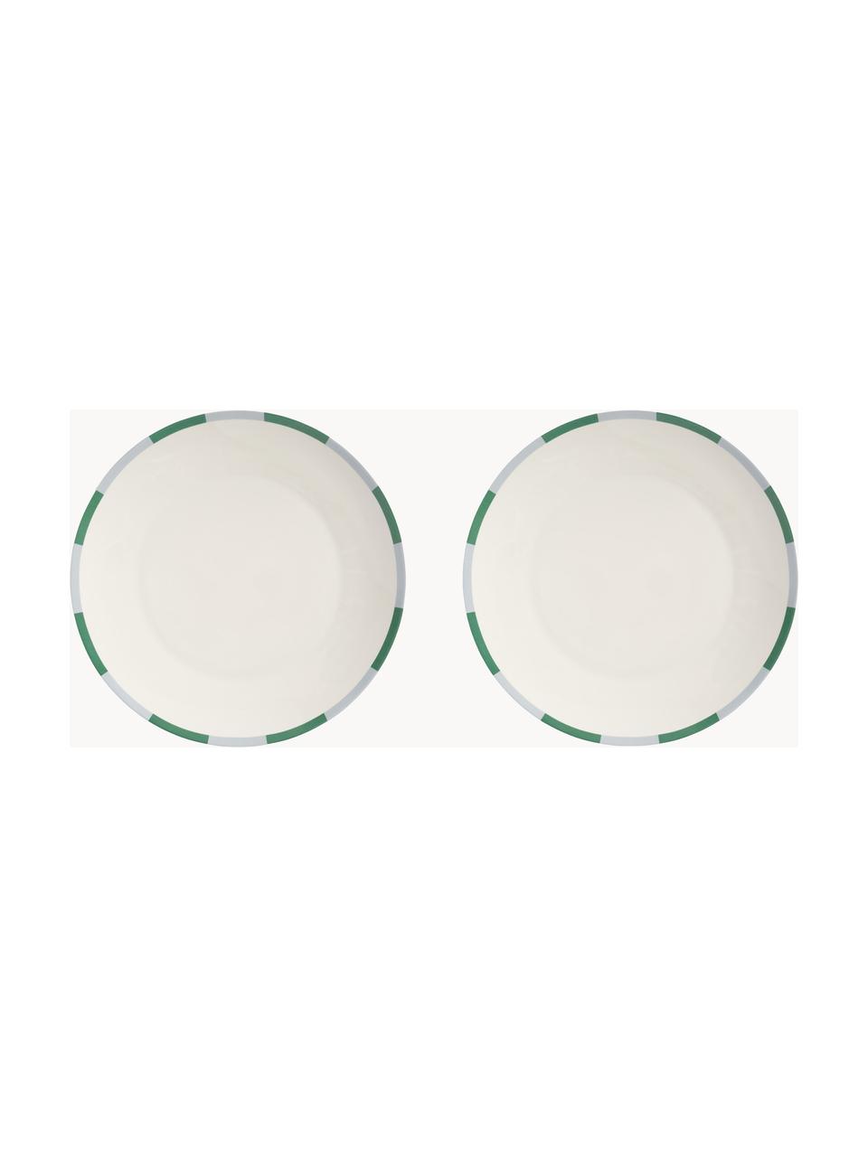 Assiettes plates au design de Noël Bliss, 2 pièces, Porcelaine, Blanc, vert, Ø 27 cm