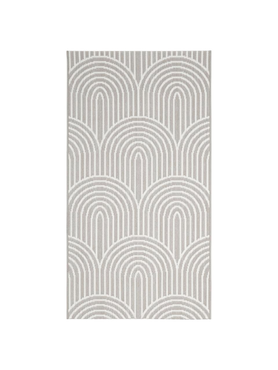 Tapis d'extérieur Arches, 86 % polypropylène, 14 % polyester, Gris, larg. 80 x long. 150 cm (taille XS)