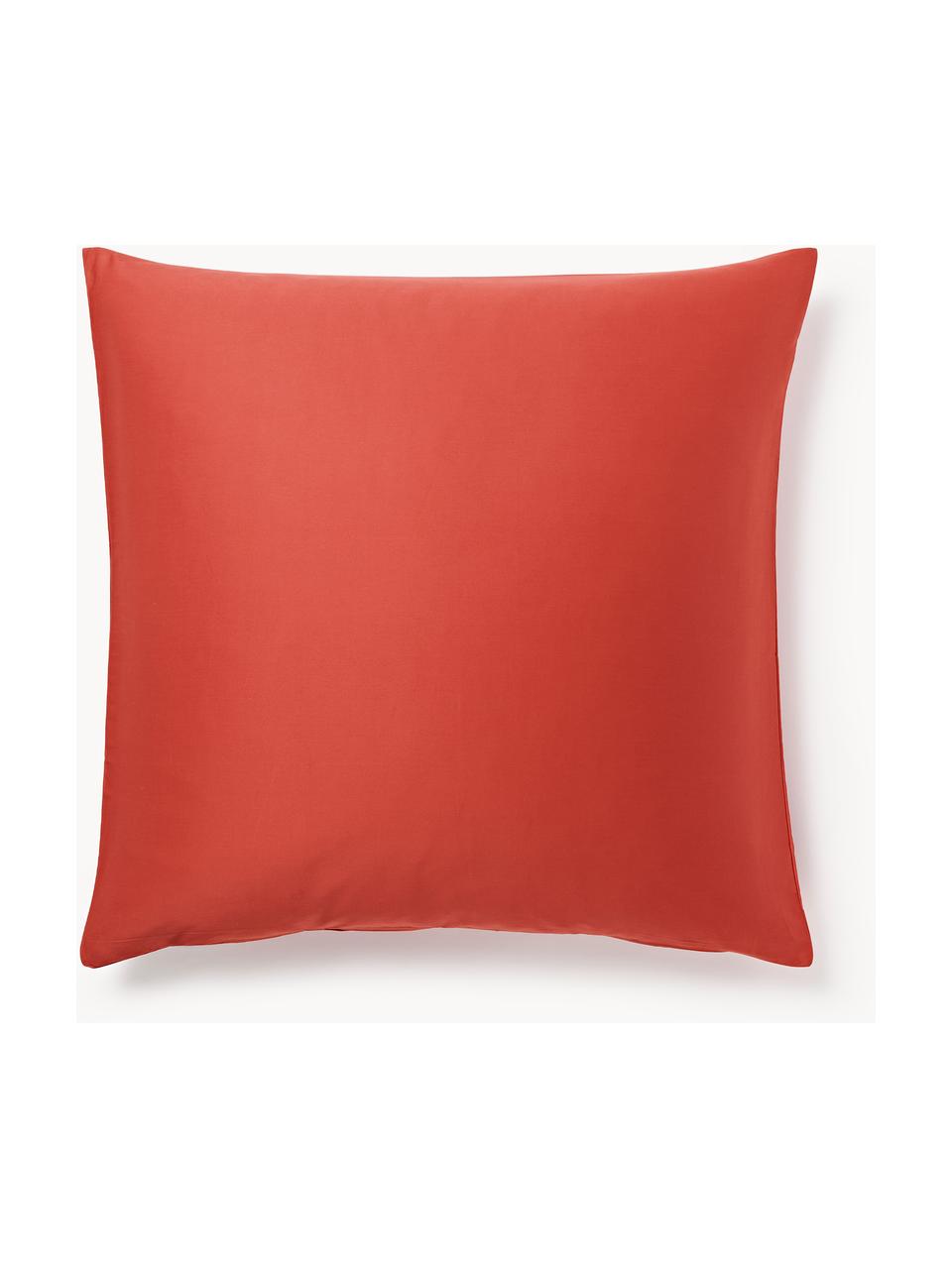 Baumwollsatin-Kopfkissenbezug Comfort, Webart: Satin Fadendichte 300 TC,, Rostrot, B 40 x L 80 cm