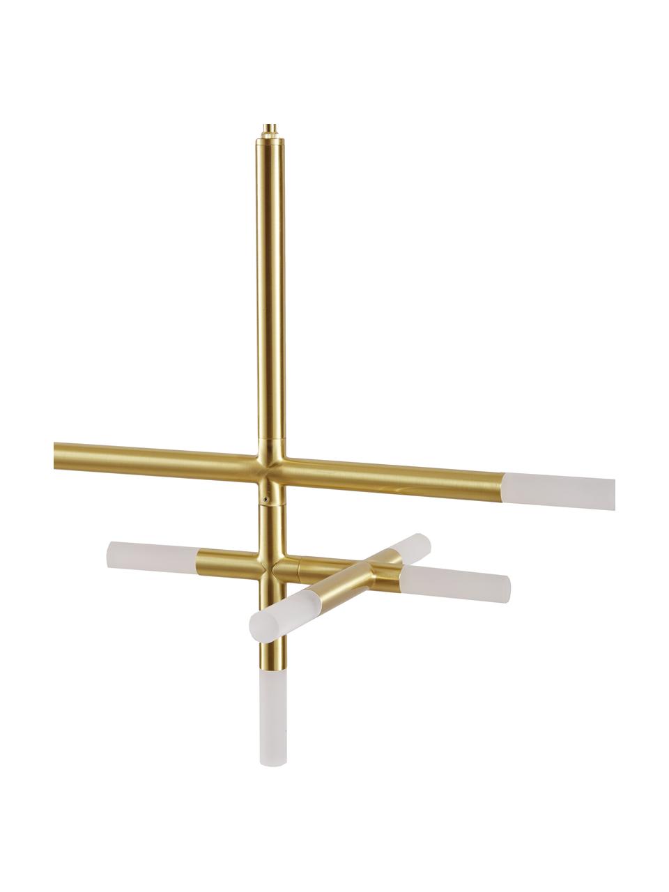 Grote LED hanglamp Gratia, Goudkleurig, wit, B 90 x H 50 cm