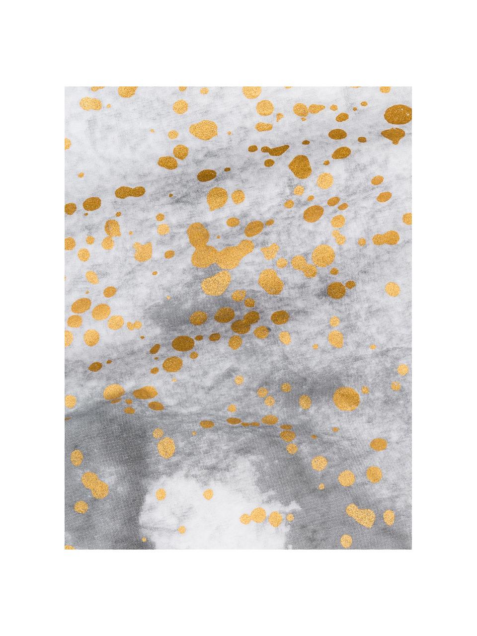 Baumwoll-Bettwäsche Touch of Gold mit Aquarell Print, 100% Baumwolle
  
Fadendichte 145 TC, Standard Qualität
  
Bettwäsche aus Baumwolle fühlt sich auf der Haut angenehm weich an, nimmt Feuchtigkeit gut auf und eignet sich für Allergiker., Weiß, Grau, Goldfarben, 155 x 220 cm + 1 Kissen 80 x 80 cm