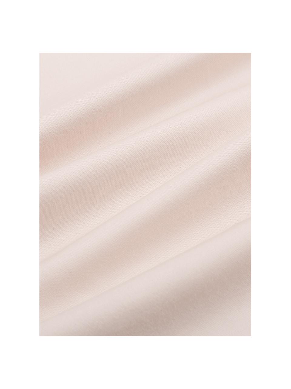 Funda nórdica de satén Premium, Rosa claro, Cama 180/200 cm (260 x 220 cm)