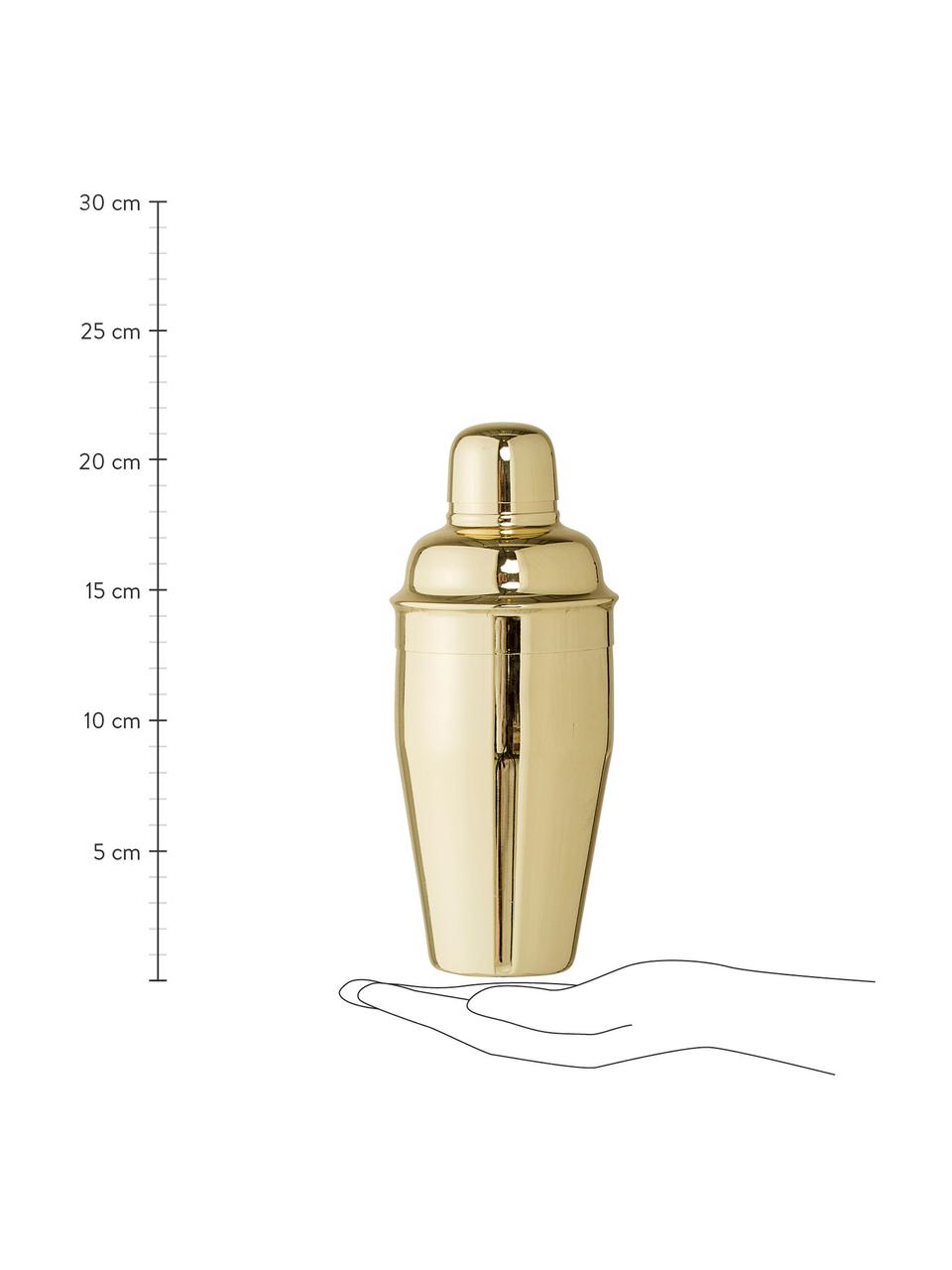 Cocktail-Shaker Royal in Gold, Edelstahl, Goldfarben, Ø 9 x H 21 cm