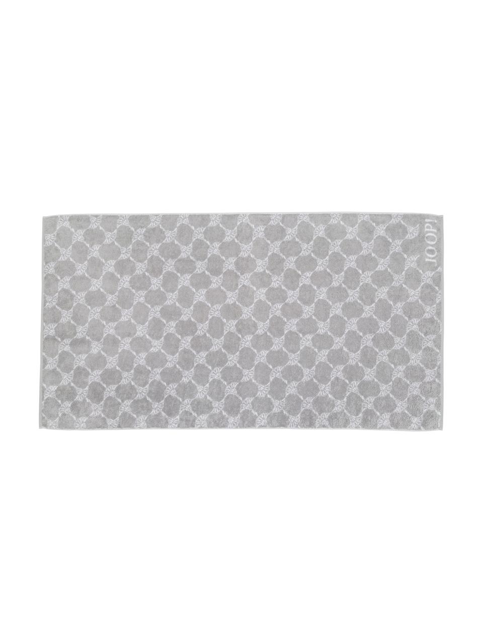 Asciugamano con stampa floreale in varie misure Classic Cornflower, Grigio argento, bianco, Telo bagno, Larg. 80 x Lung. 150 cm
