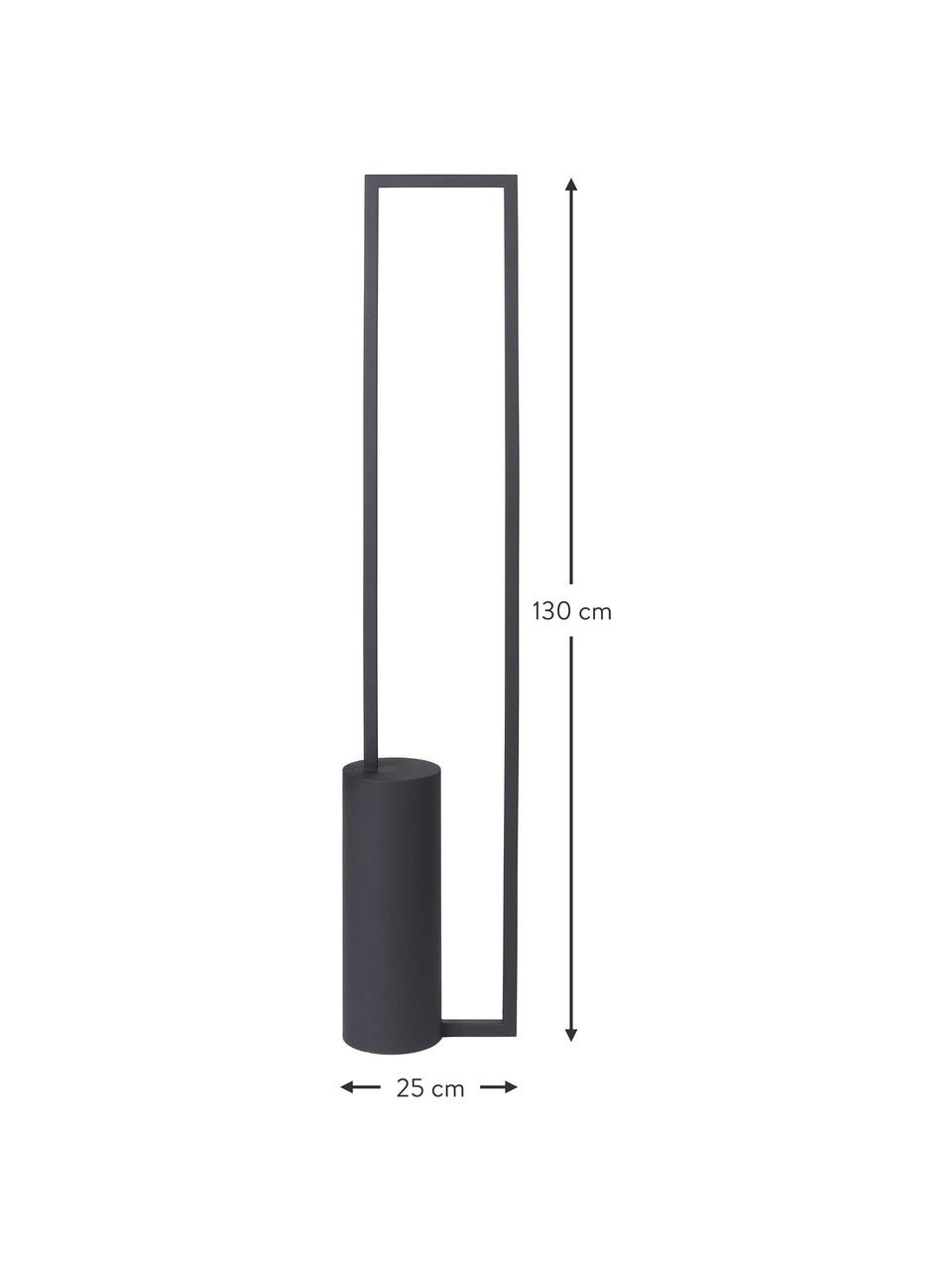 Lampa podłogowa LED Geometric, Czarny, W 130 cm