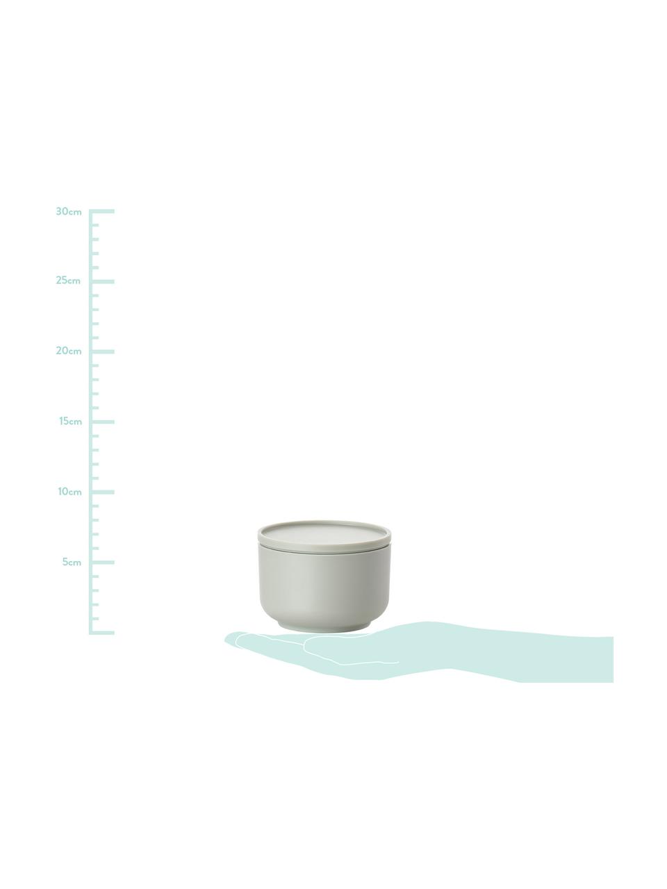 Aufbewahrungsdose Peili, Melamin, Eisgrün, Ø 9 x H 6 cm