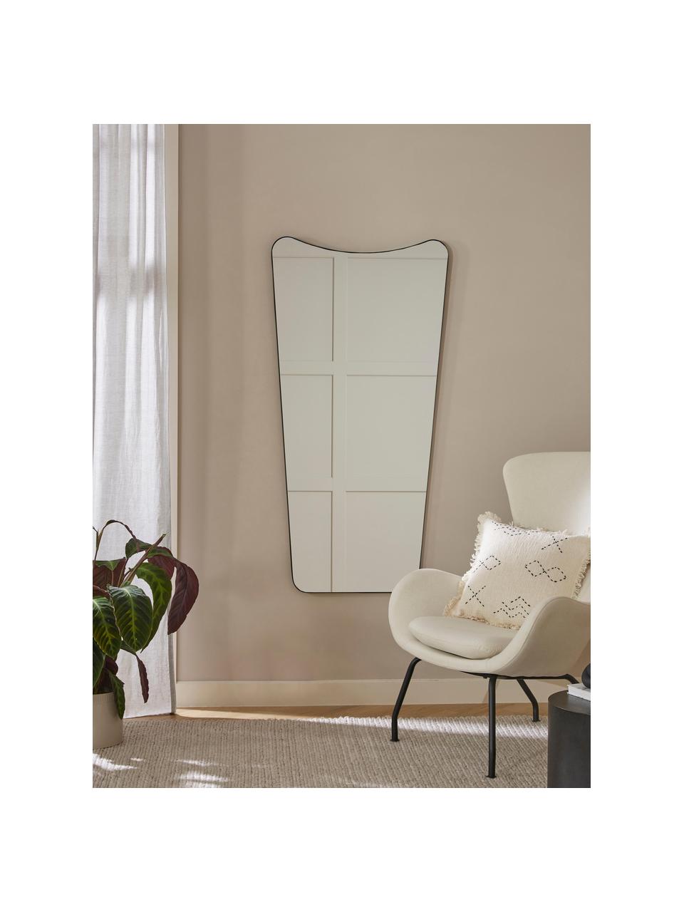 Miroir mural Goldie, Noir, larg. 70 x haut. 140 cm