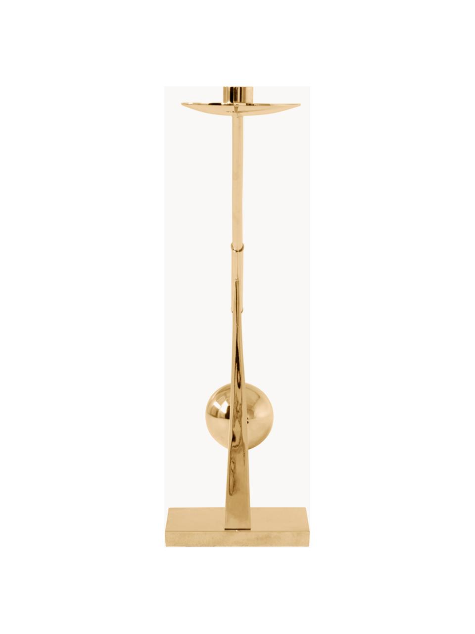 Candelabro di design in metallo Interconnect, Ottone lucido, Ottone, Larg. 70 x Alt. 42 cm