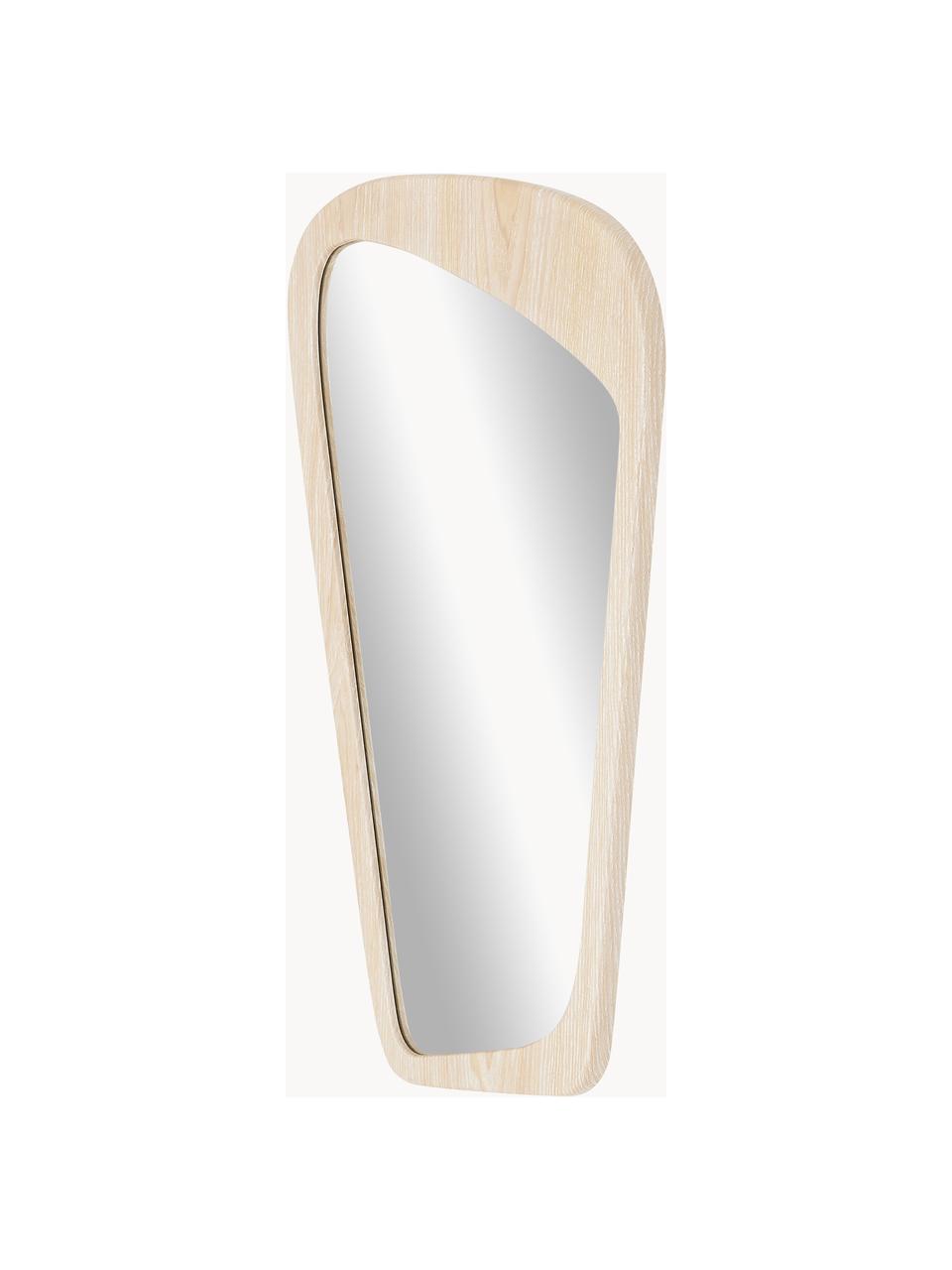 Specchio da parete May, Cornice: effetto legno, Retro: pannello di fibra a media, Superficie dello specchio: lastra di vetro, Legno chiaro, Larg. 40 x Alt. 67 cm