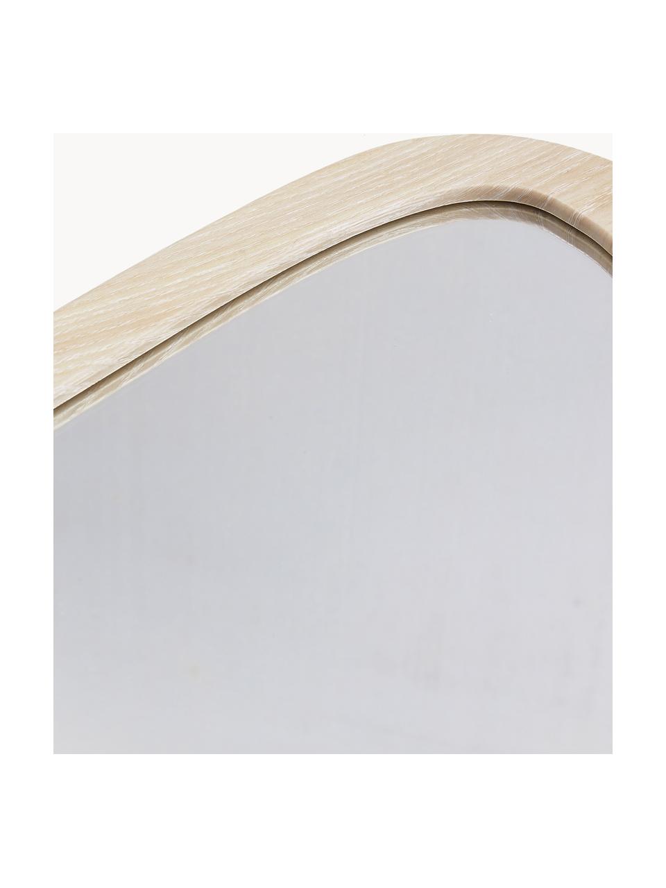 Lustro ścienne May, Jasne drewno naturalne, S 40 x W 67 cm