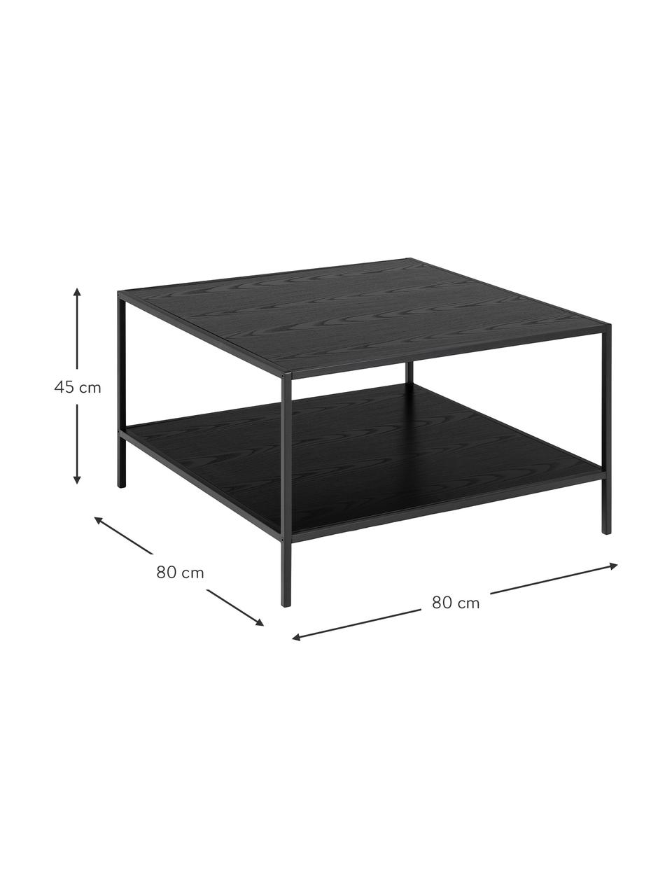 Table basse Seaford, Noir