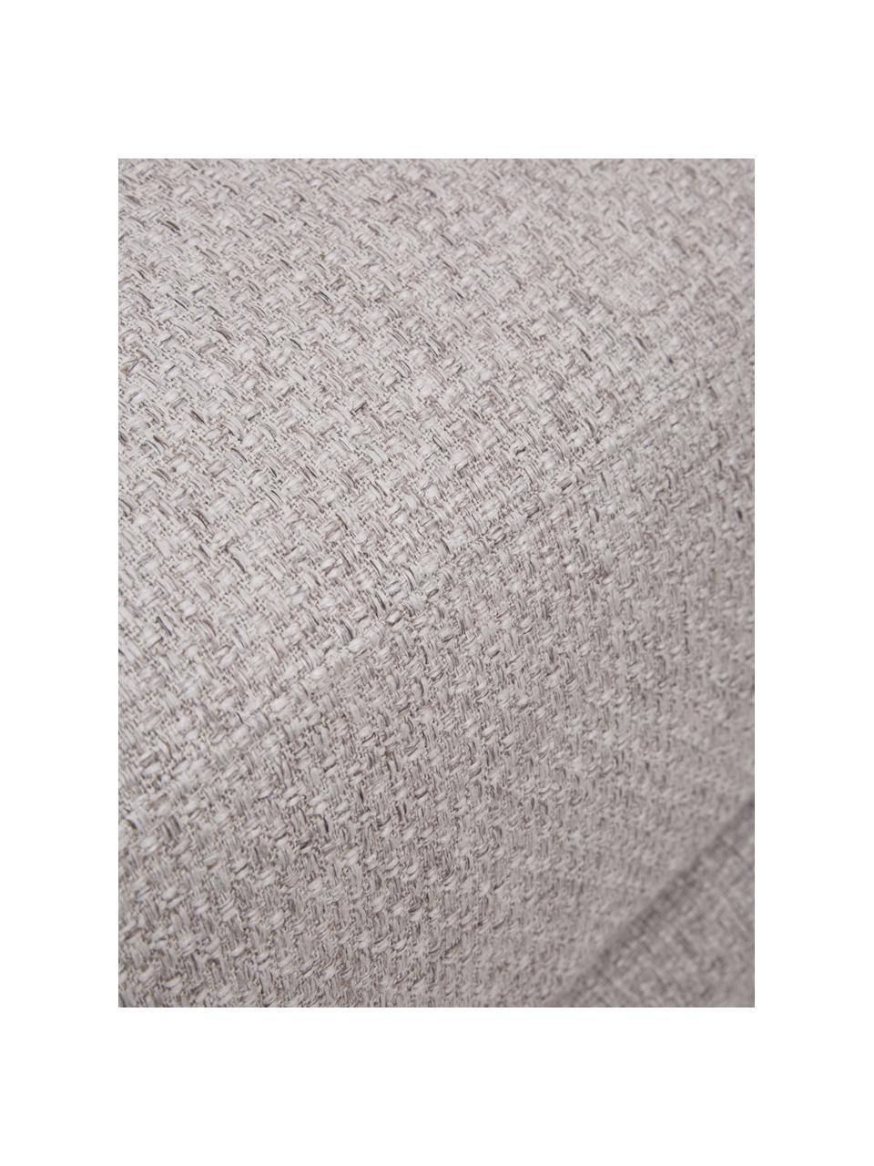 Tabouret de canapé gris clair Jasmin, Tissu gris clair, larg. 105 x long. 75 cm