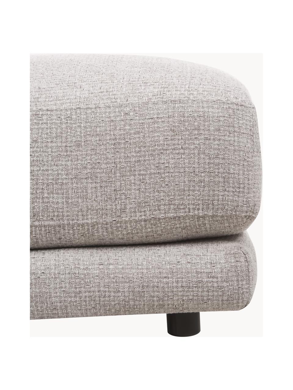 Sofa-Hocker Jasmin, Bezug: 100% Polyester Der hochwe, Gestell: Massives Fichtenholz FSC-, Webstoff Hellgrau, B 105 x H 75 cm