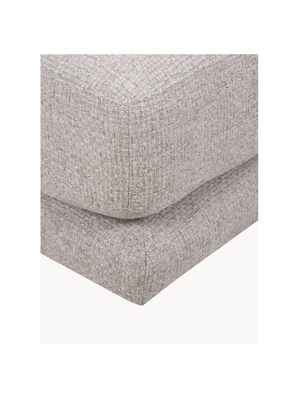 Sofa-Hocker Jasmin, Bezug: 100% Polyester Der hochwe, Gestell: Massives Fichtenholz FSC-, Webstoff Hellgrau, B 105 x H 75 cm