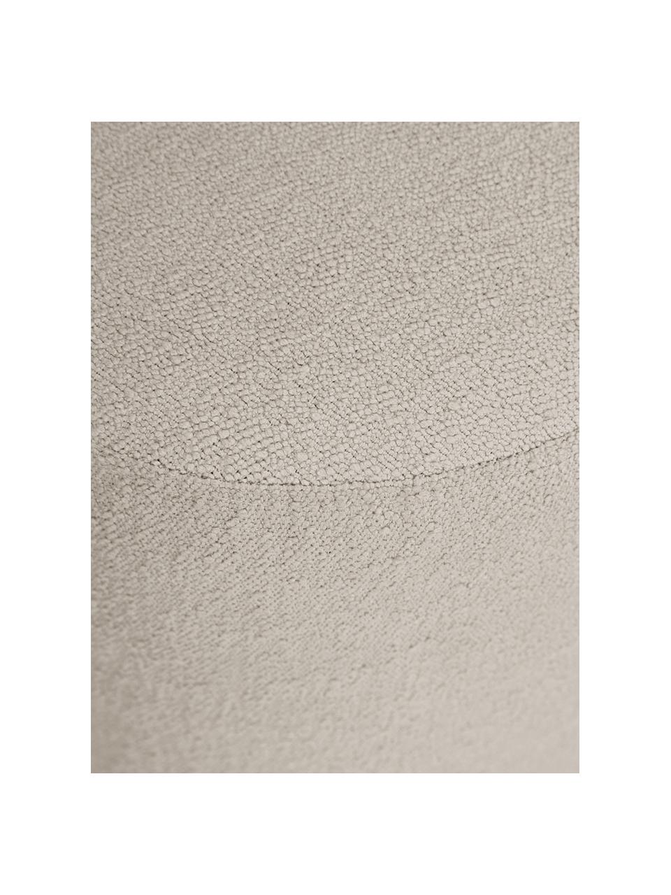 Bouclé poef Yves, Bekleding: 100% polyester Met 40.000, Bouclé greige, B 43 x H 47 cm