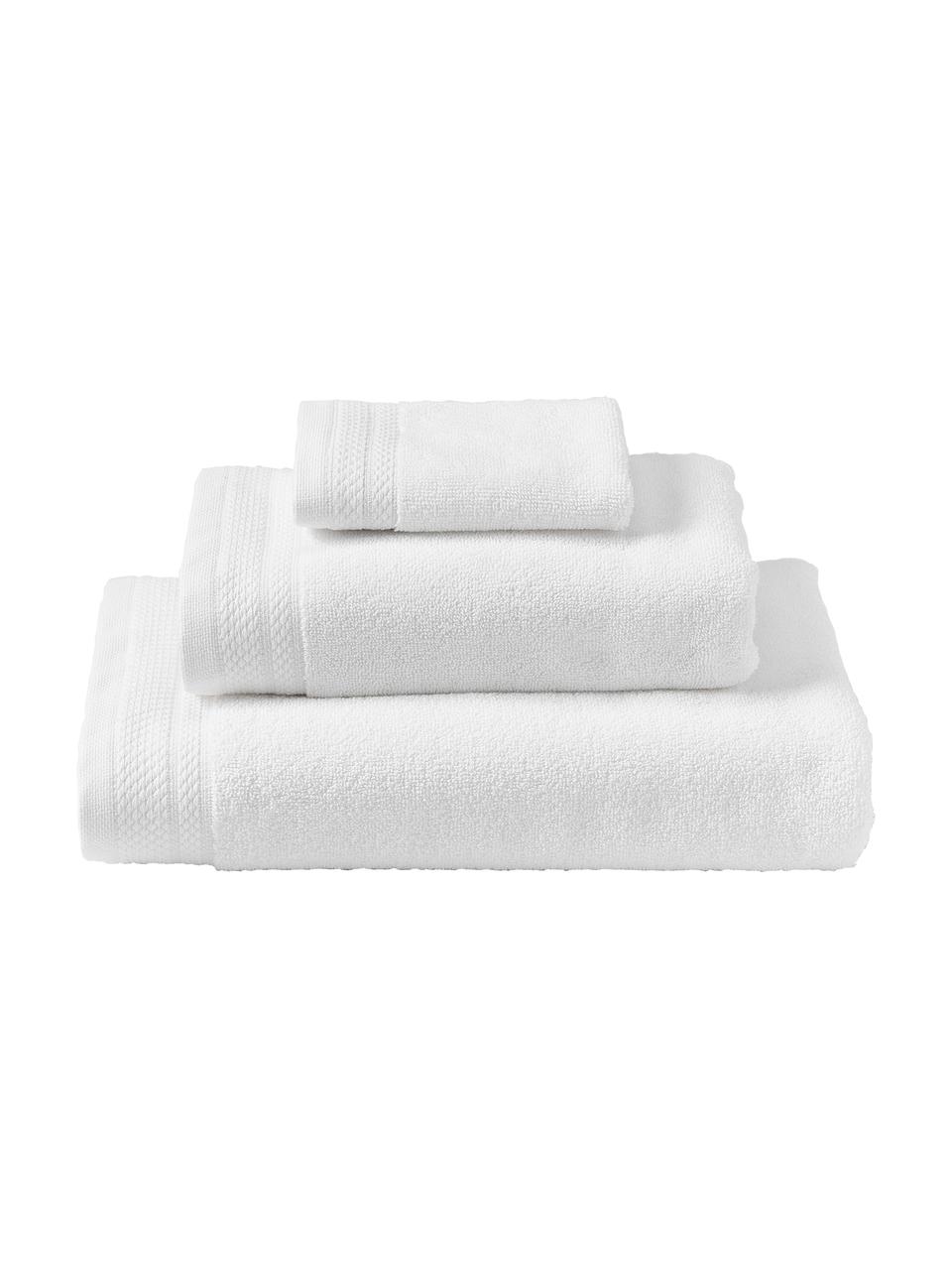 Set de toallas de algodón ecológico Premium, 3 uds., 100% algodón ecológico con certificado GOTS (por GCL International, GCL-300517)
Gramaje superior 600 g/m², Blanco, Set de diferentes tamaños