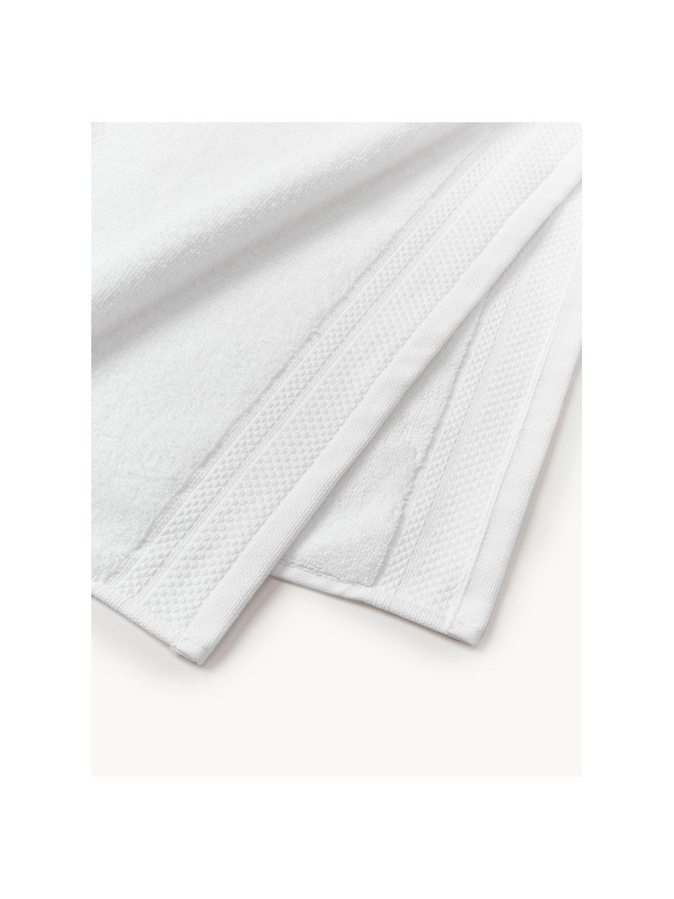 Les serviettes de table coton bio blanches Ensemble de 2