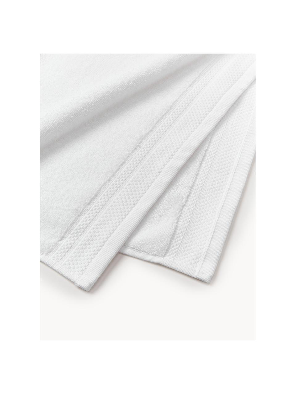 Set di asciugamani in cotone organico Premium, varie misure, 100% cotone organico certificato GOTS (da GCL International, GCL-300517).
Qualità pesante, 600 g/m², Bianco, Set di 4 (asciugamano e telo da bagno)