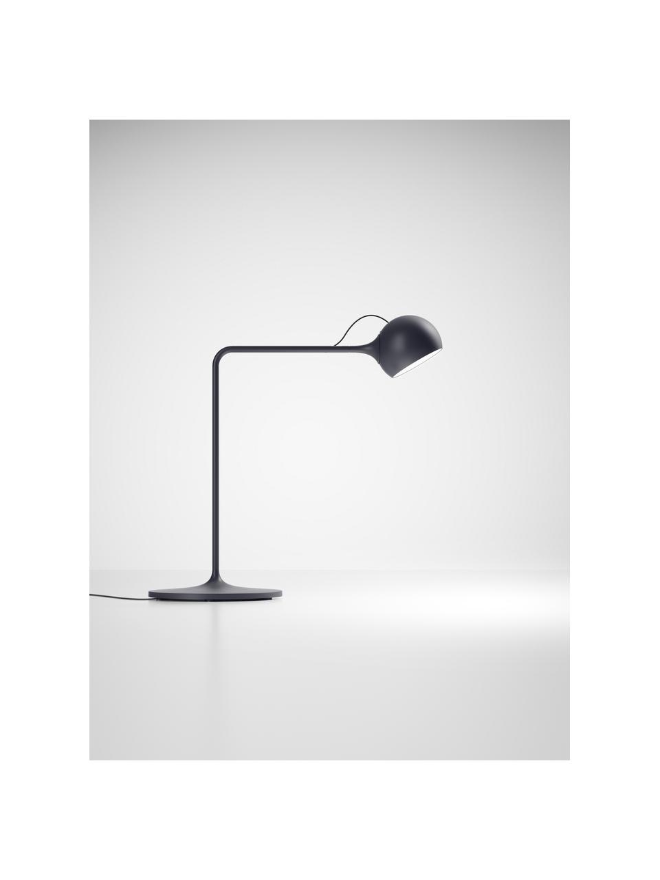 Dimbare verstelbare LED bureaulamp Ixa, Lamp: technopolymeer, Antraciet, Ø 40 x H 42 cm