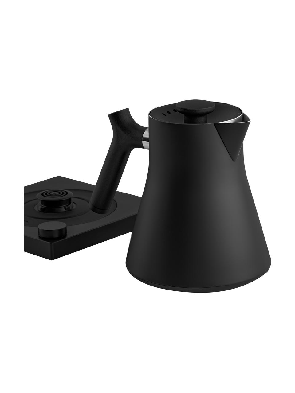 Elektrischer Wasserkocher Corvo, 0.9 L, Gehäuse: Stahl, beschichtet, Schwarz, B 17 x H 20 cm