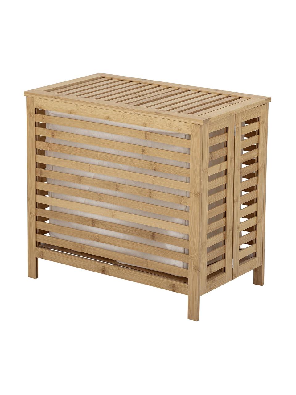 Bambusový kôš na bielizeň Aden, Bambus, Hnedá, Š 59 x V 52 cm