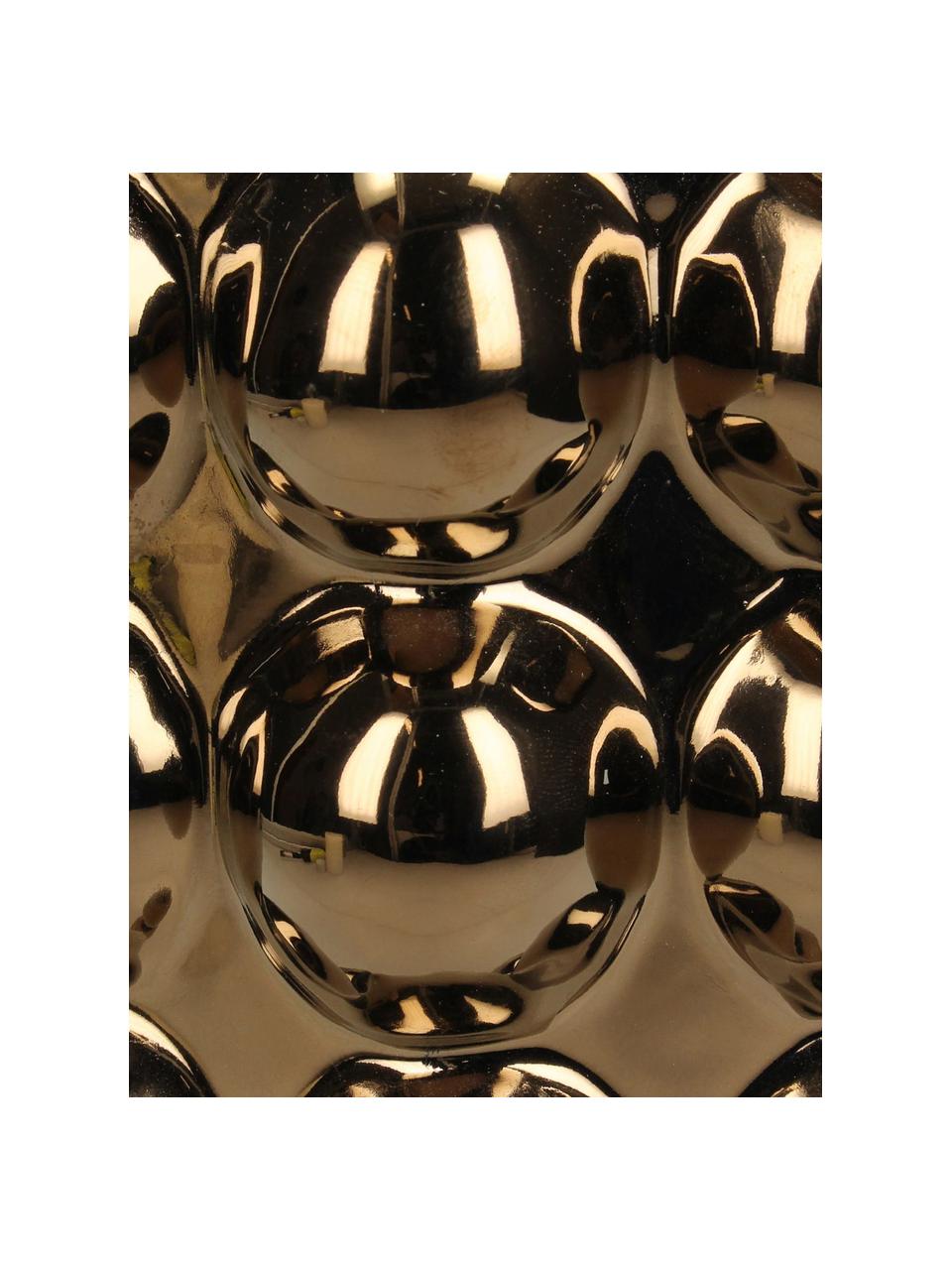 Macetero de gres Spots, Gres, Color bronce, Ø 16 x Al 17 cm