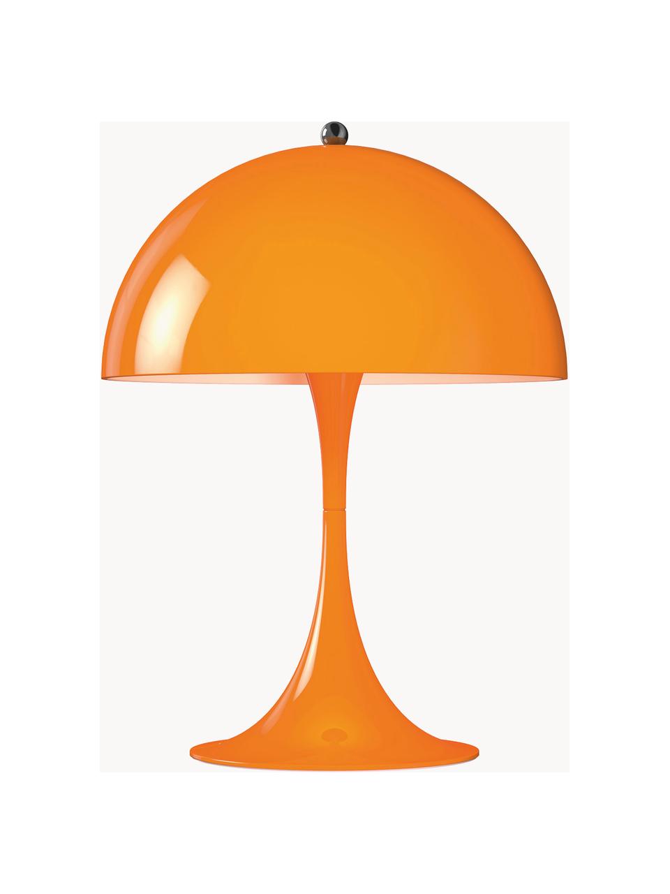 Dimbare LED tafellamp Panthella met timerfunctie, H 34 cm, Lampenkap: gecoat staal, Staal oranje, Ø 25 x H 34 cm