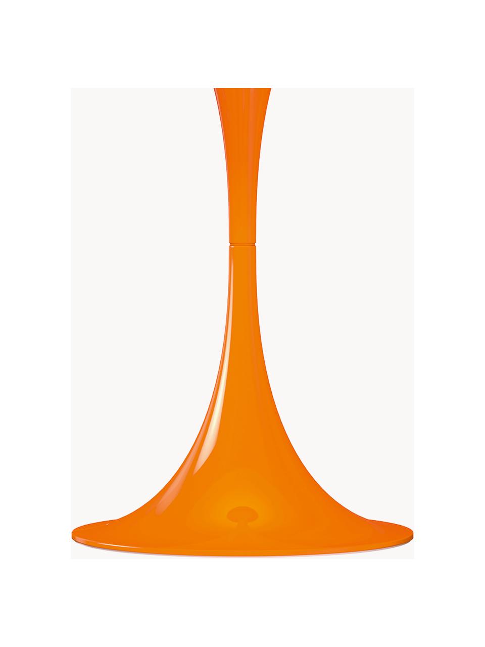 Lámpara de mesa LED regulable con temporizador Panthella, Al 34 cm, Pantalla: acero recubierto, Estructura: aluminio recubierto, Cable: plástico, Acero naranja, Ø 25 x Al 34 cm