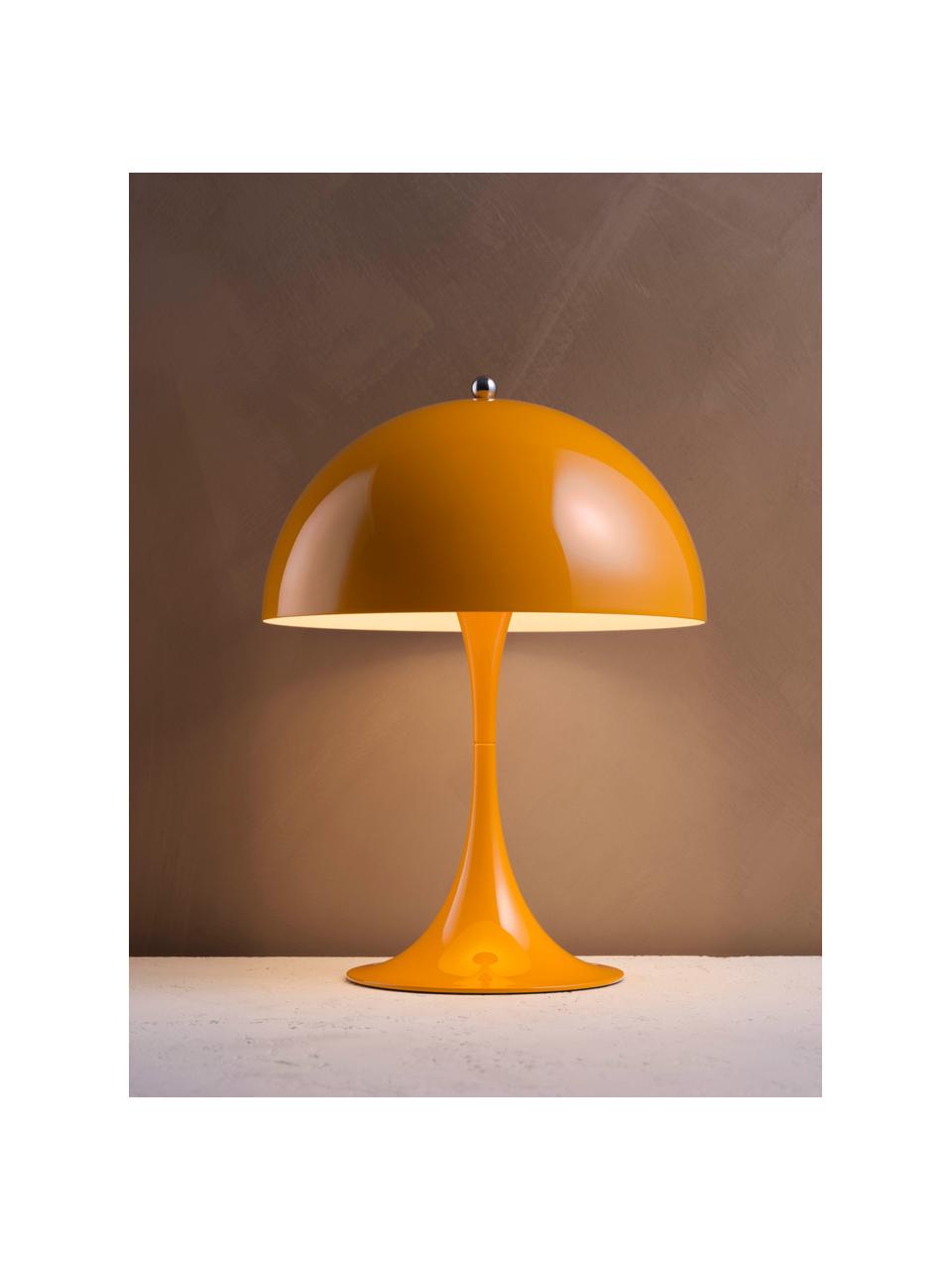 Lampa stołowa LED z funkcją przyciemniania Panthella, W 34 cm, Stelaż: aluminium powlekane, Pomarańczowa stal, Ø 25 x 34 cm