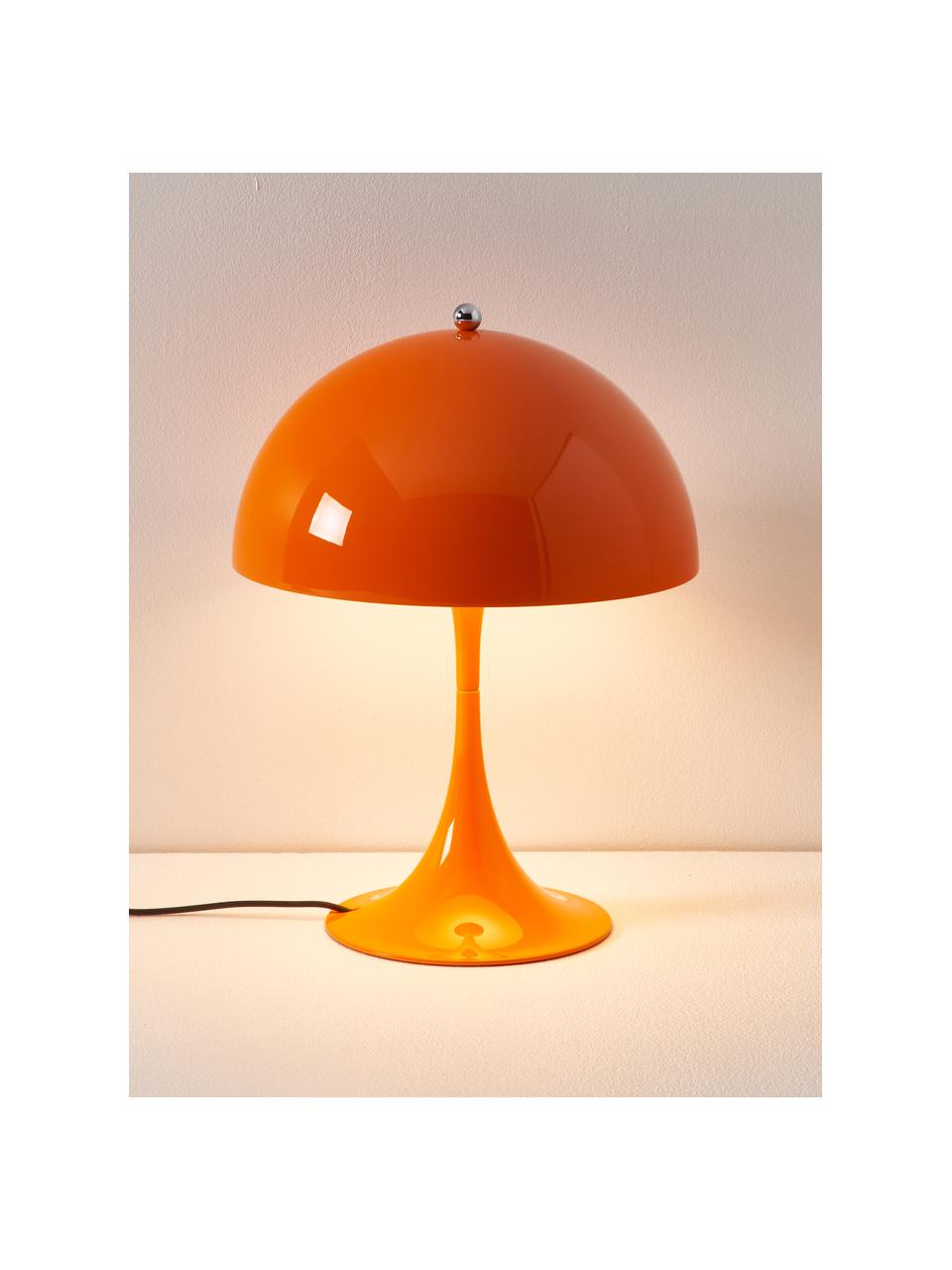 Dimmbare LED-Tischlampe Panthella mit Timerfunktion, H 34 cm, Lampenschirm: Stahl, beschichtet, Stahl Orange, Ø 25 x H 34 cm