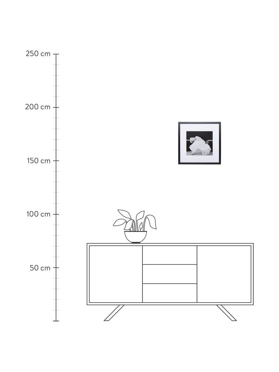 Zarámovaný digitální tisk Dancing Queen, Černá, bílá, Š 40 cm, V 40 cm
