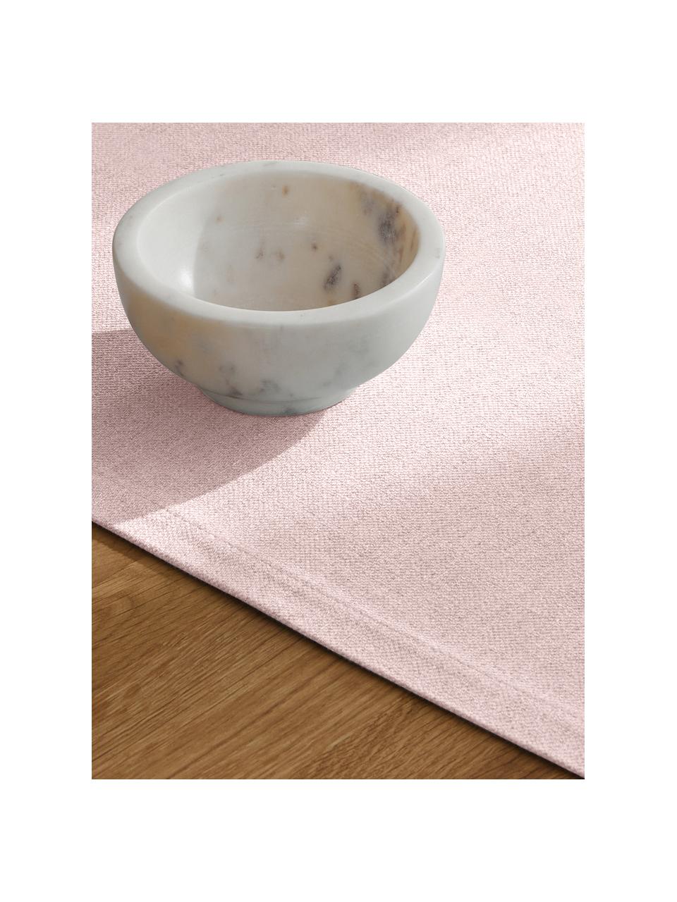 Chemin de table Riva, 55 % coton, 45 % polyester

Le matériau est certifié STANDARD 100 OEKO-TEX®, 14.HIN.40536, HOHENSTEIN HTTI, Rose pâle, larg. 40 x long. 150 cm