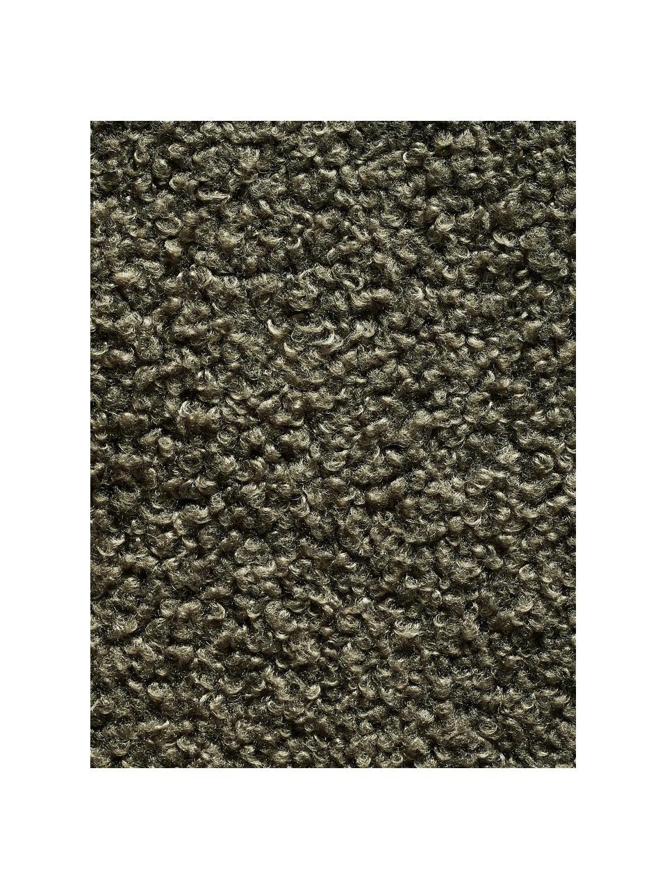 Legowisko bouclé dla psa Teddy, różne rozmiary, Tapicerka: bouclé (100% poliester) D, Oliwkowy zielony, S 68 x W 55 cm