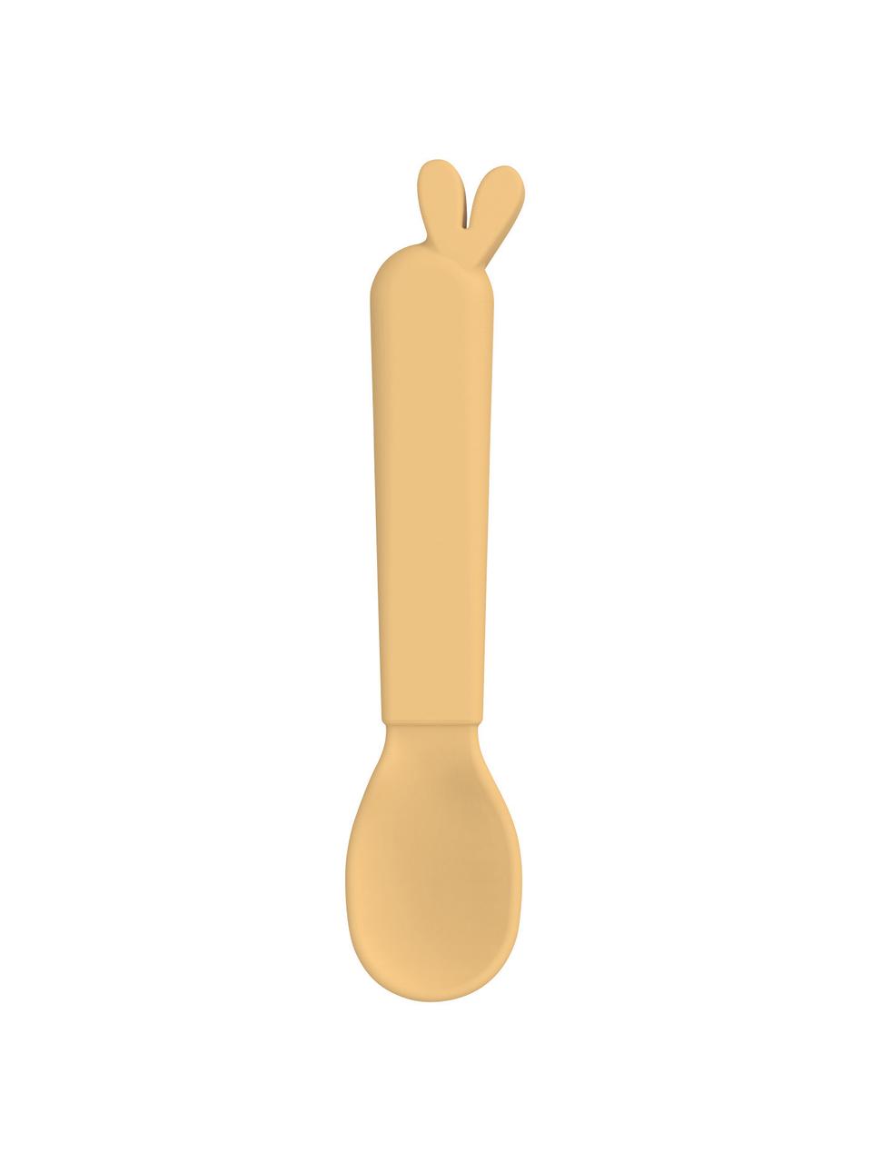 Cuillères enfant Kiddish, 4 élém., Plastique, Tons jaunes, Long. 13 cm