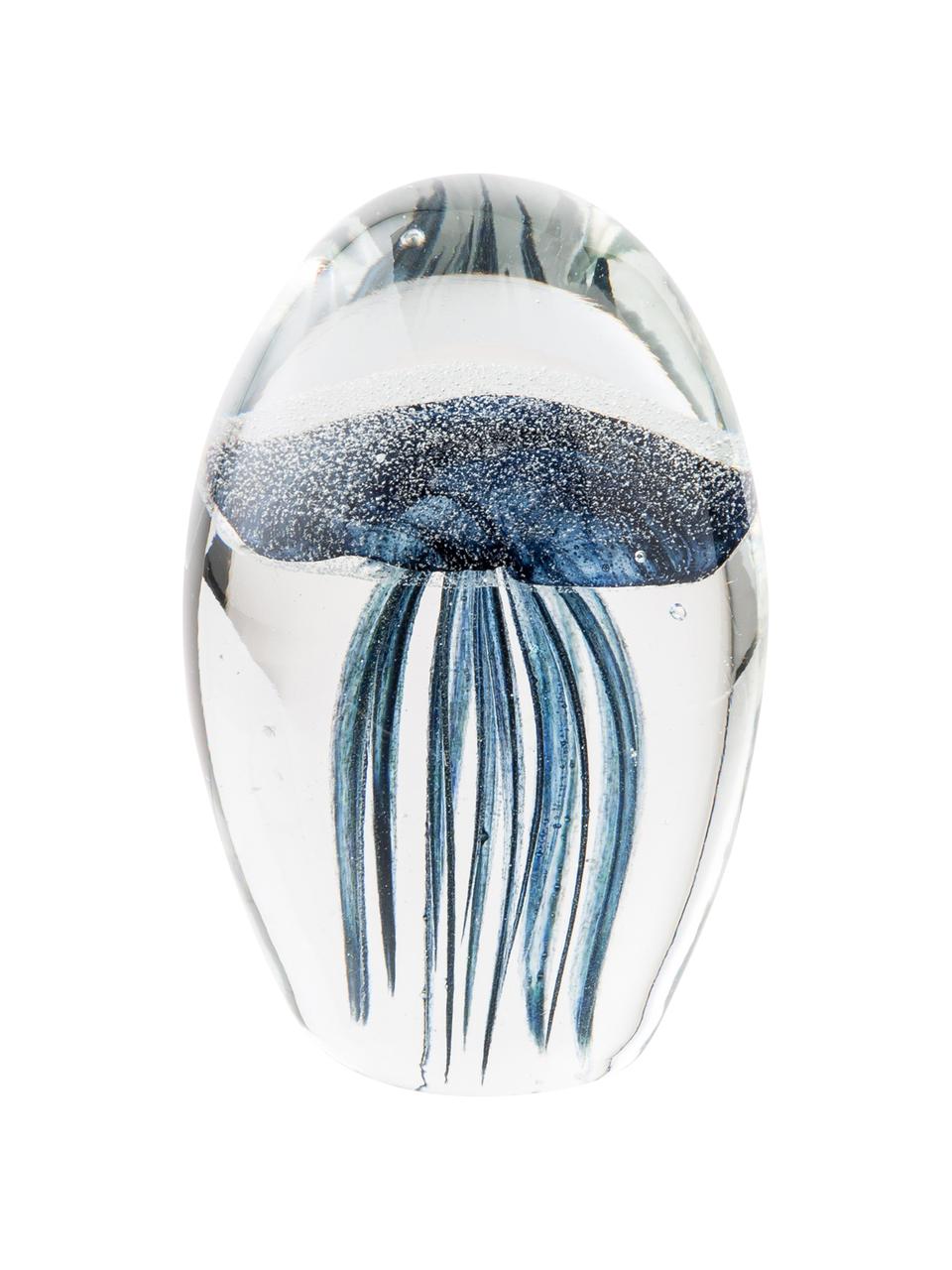 Decoratief object Tinti, Glas, Blauw, transparant, Ø 7 x H 11 cm