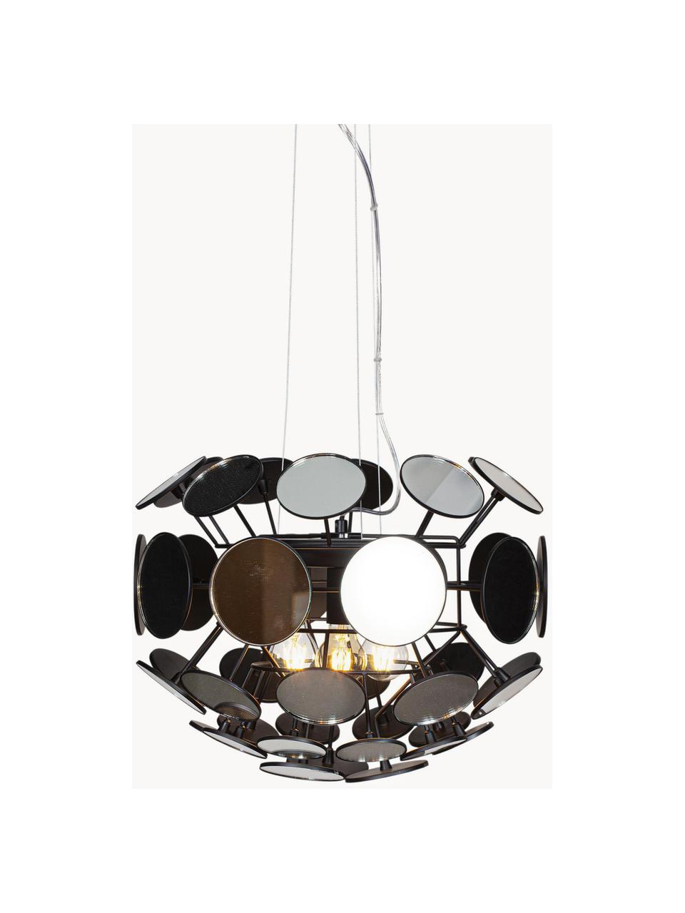 Lámpara de techo de diseño Vanita, Cable: plástico, Negro, Ø 58 x Al 38 cm