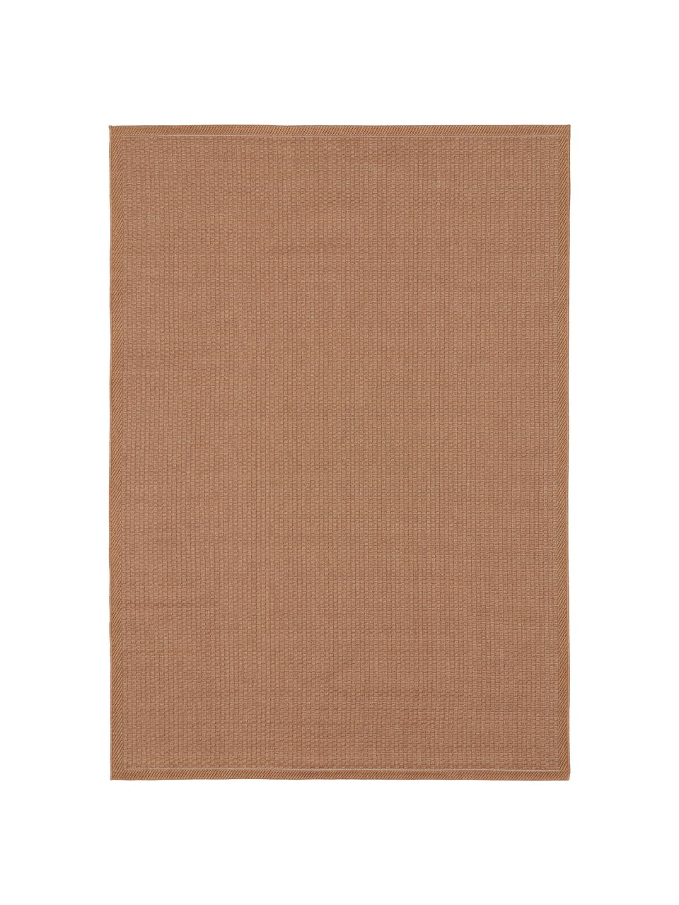 Tapis extérieur intérieur terracotta Toronto, 100 % polypropylène, Terre cuite, larg. 80 x long. 150 cm (taille XS)