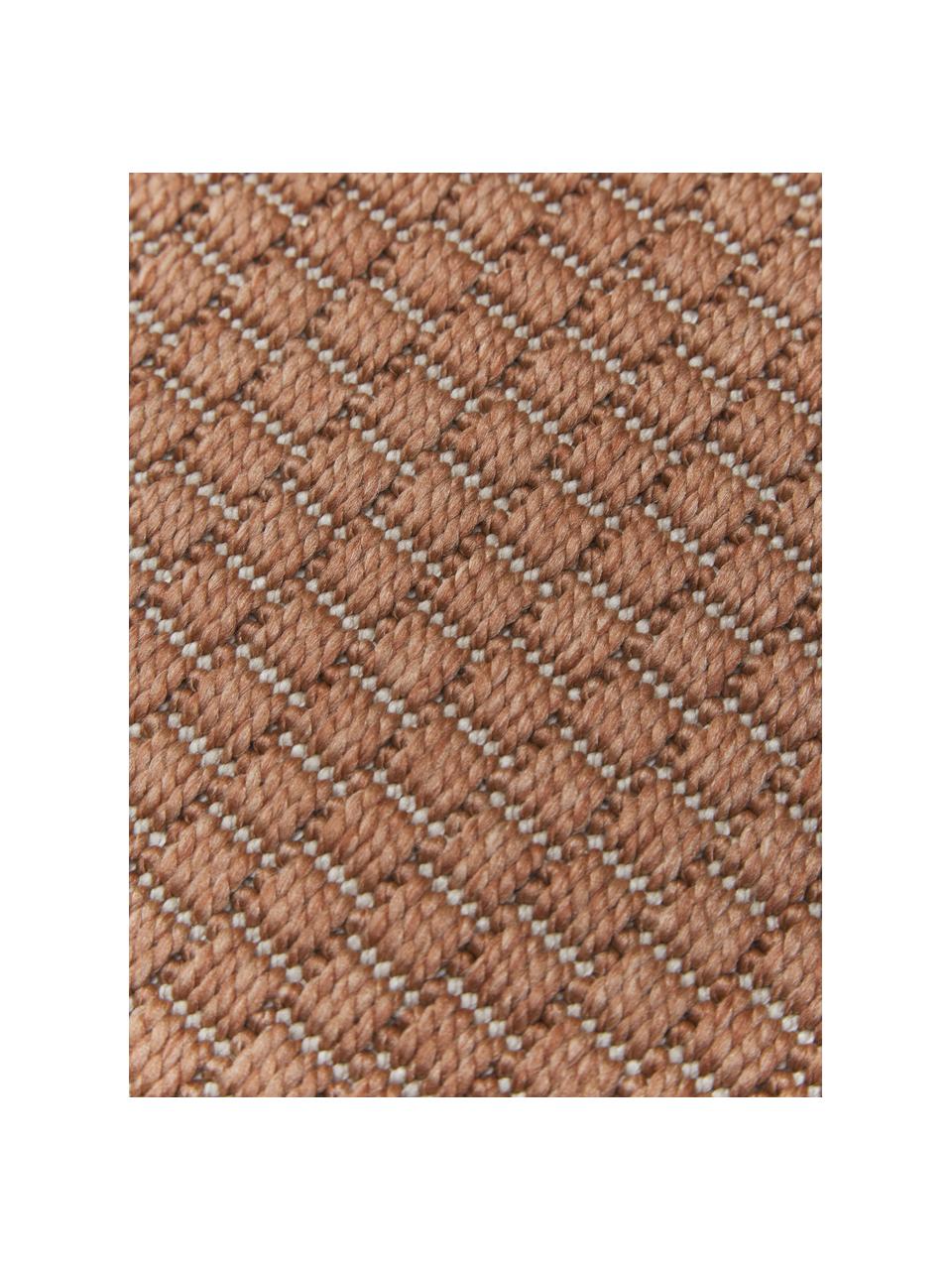 Tapis extérieur intérieur terracotta Toronto, 100 % polypropylène, Terre cuite, larg. 80 x long. 150 cm (taille XS)