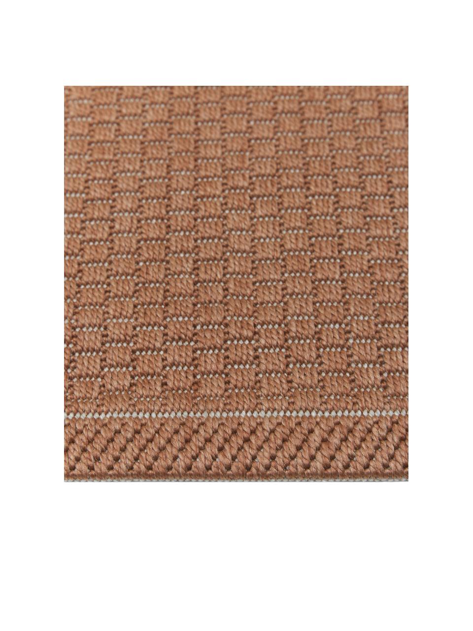 Tapis extérieur intérieur terracotta Toronto, 100 % polypropylène, Terre cuite, larg. 80 x long. 150 cm (taille XS)