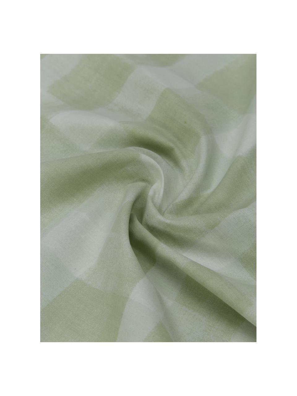 Designové povlaky na polštáře z bavlněného perkálu s károvaným vzorem od Candice Gray Milène, 2 ks, Mátově zelená, Š 40 cm, D 80 cm
