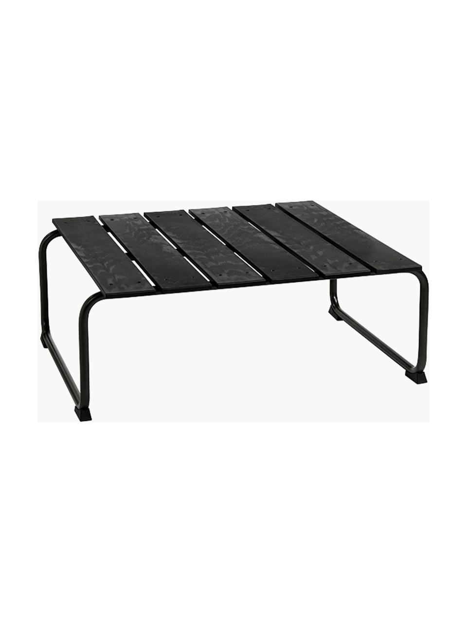 Table basse de jardin artisanale Ocean, Noir, larg. 79 x prof. 70 cm