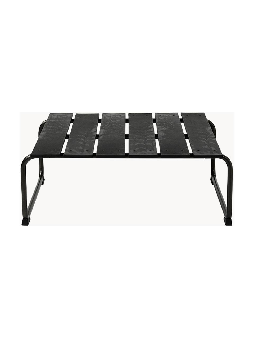Table basse de jardin artisanale Ocean, Noir, larg. 79 x prof. 70 cm