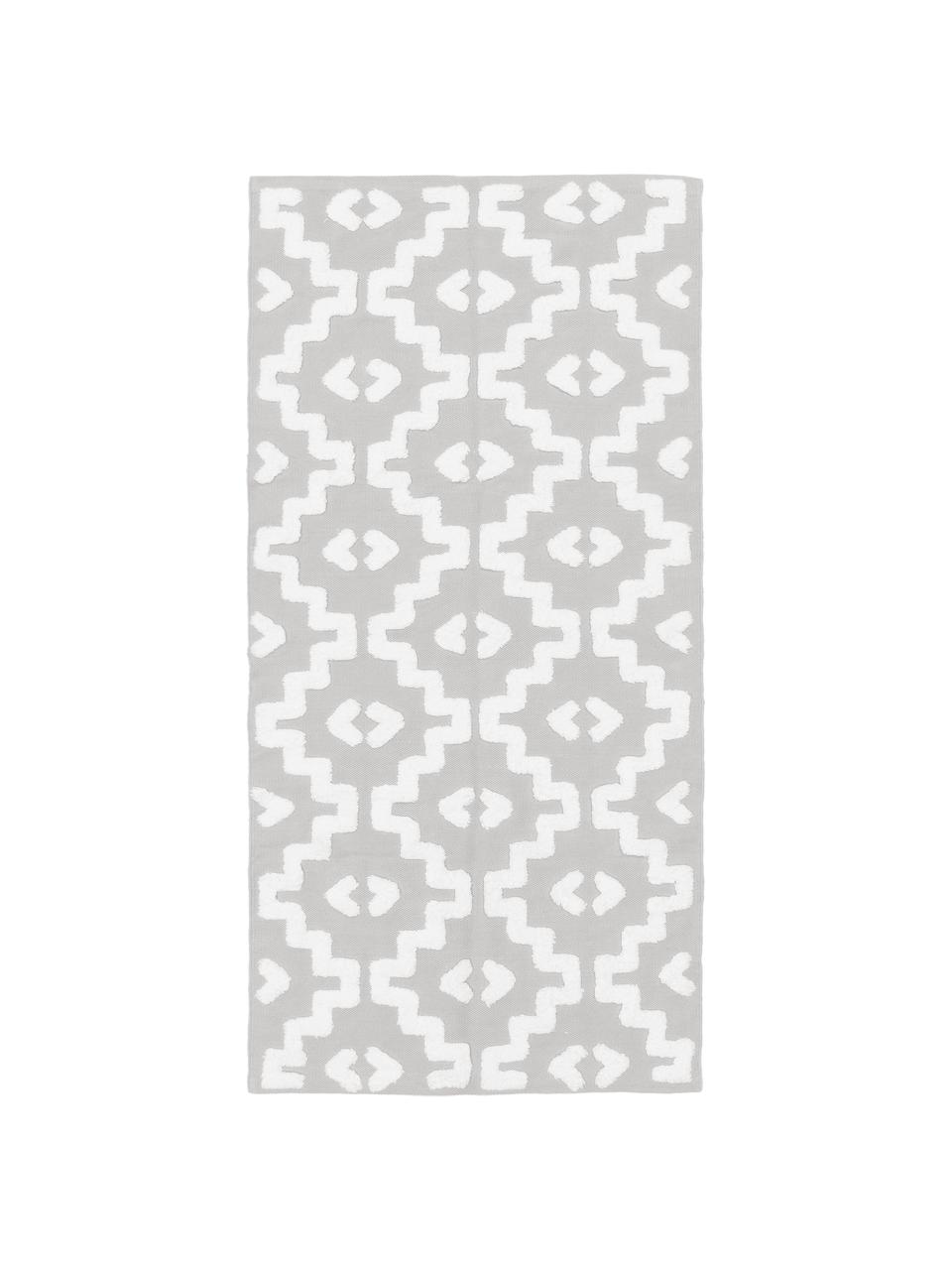 Ręcznie tkany dywan z bawełny Idris, 100% bawełna, Szary, S 80 x D 150 cm (Rozmiar XS)