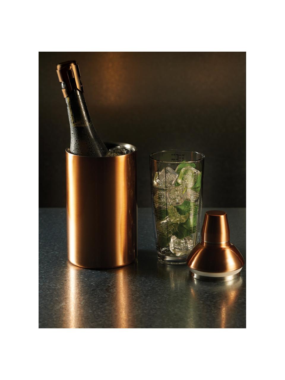 Cooler do butelek BarCraft, Stal powlekana, Odcienie miedzi, Ø 12 x W 20 cm