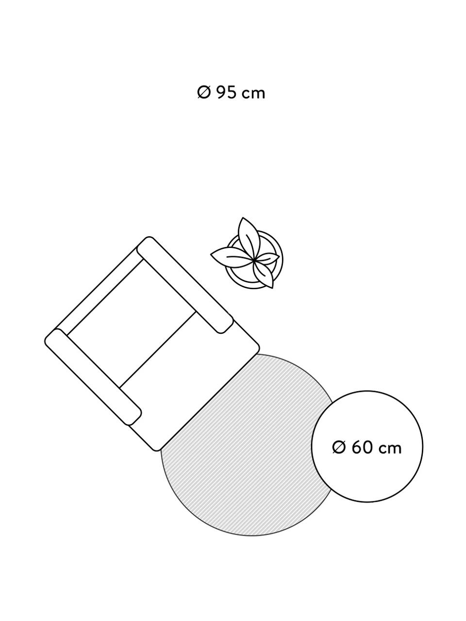 Dywan dziecięcy z krótkim włosiem z wełny Lion, 80% wełna, 20% bawełna, Karmelowy brązowy, czarny, biały, Ø 95 cm
