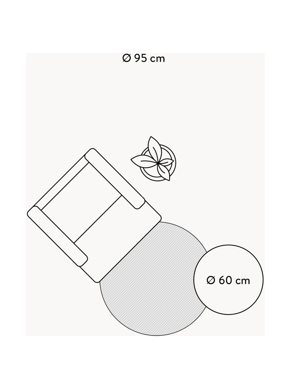 Dywan dziecięcy z krótkim włosiem z wełny Lion, 80% wełna, 20% bawełna, Brązowy, jasny beżowy, Ø 95 cm