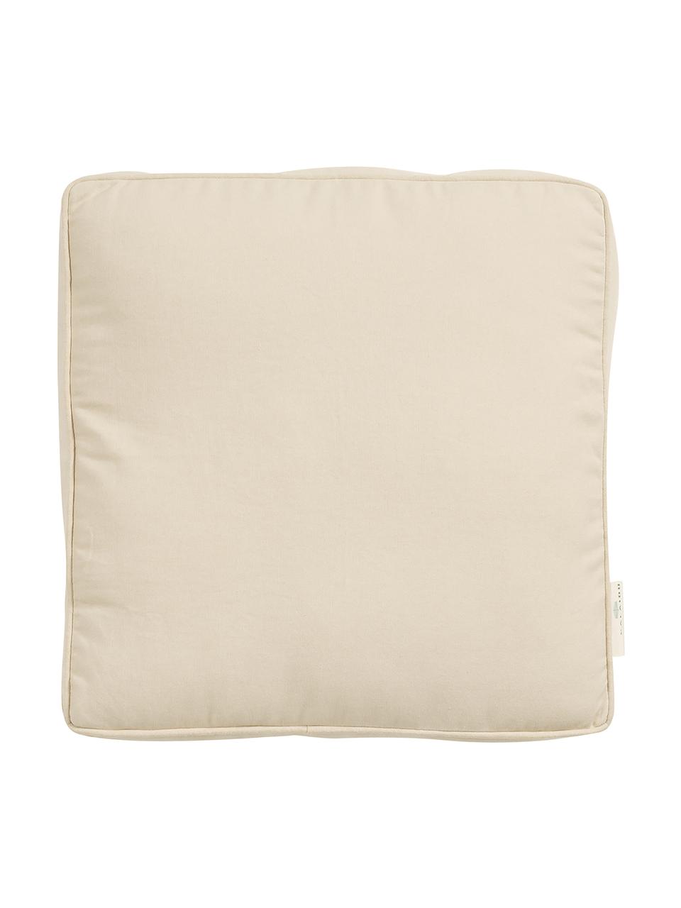 Cojín de asiento Zoe, Funda: 100% algodón, Beige, An 45 x L 45 cm